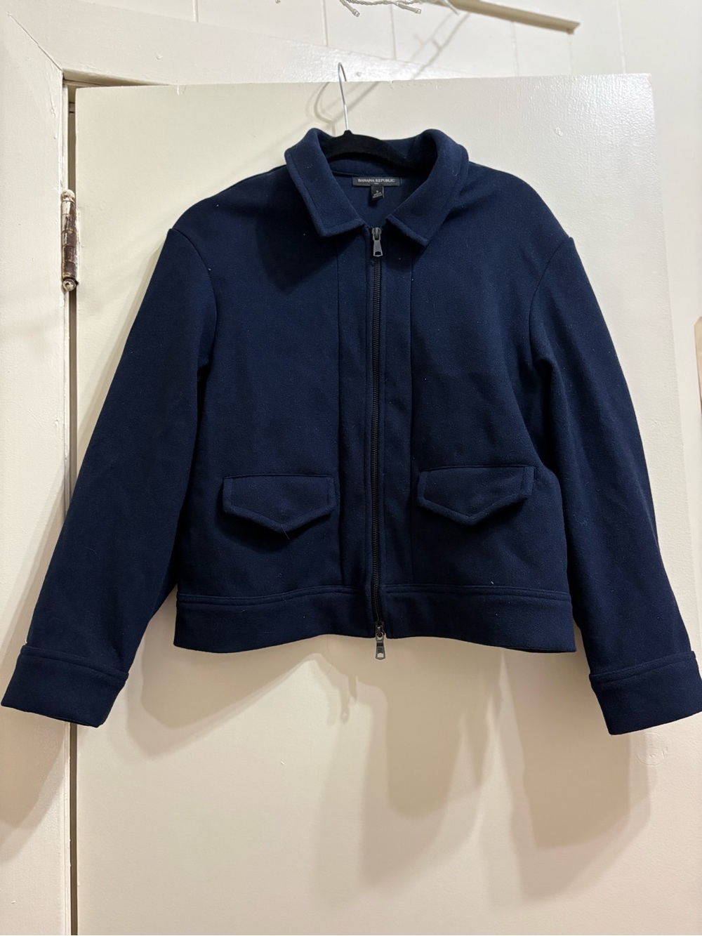 Banana Republic Navy Zip-Up Jacket